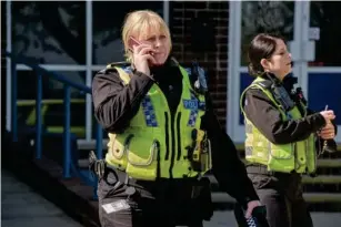  ?? (BBC/Lookout Point/Matt Squire) ?? Cop strop: Catherine gives someone a piece of her mind in ‘Happy Valley’