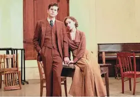  ?? Emilio Madrid/Associated Press ?? Ben Platt, left, and Micaela Diamond, in character as Leo and Lucille Frank from the Broadway musical “Parade.”