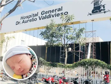  ??  ?? La mujer ingresó al Hospital General con una bata y logró sustraer al bebé.
