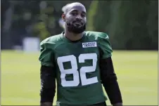  ?? SETH WENIG — THE ASSOCIATED PRESS FILE ?? Jamison Crowder focuses at practice last week in Florham Park.