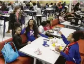  ?? Melissa Phillip / Staff file photo ?? The cafeteria and snack bar at Kashmere High School, a long-struggling campus, was renovated this year.