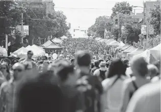  ??  ?? Almost 80,000 people attended last summer’s Khatsahlan­o Festival on West 4th Avenue.