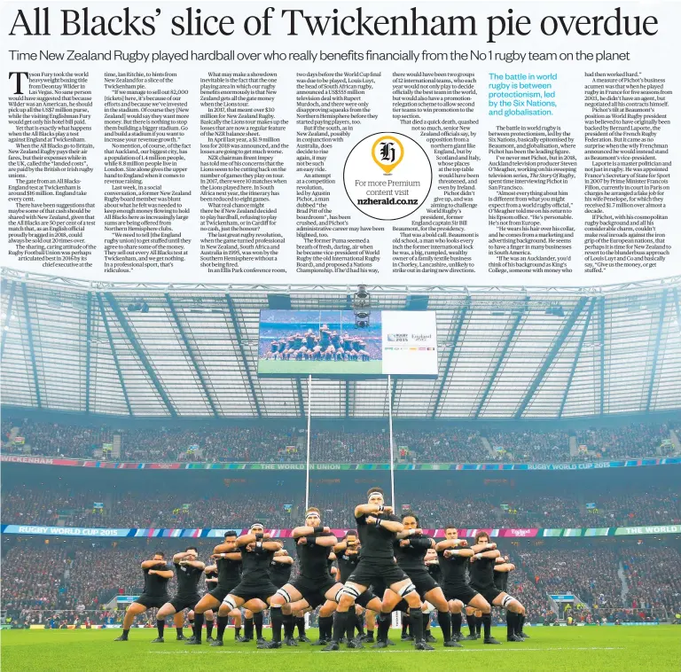  ?? Photo / Photosport ?? Twickenham is always a sellout when the All Blacks play there.