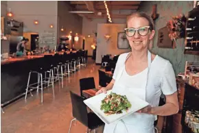  ?? RICK WOOD / MILWAUKEE JOURNAL SENTINEL ?? Karen Bell, chef-owner of Bavette La Boucherie restaurant and butcher shop in the Third Ward, will open a second location in the Mequon Public Market. It’s expected to open at the end of the year.