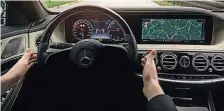  ??  ?? HANDS OFF Mercedes’ Active Emergency Stop Assist knows if a driver loses contact with the steering wheel