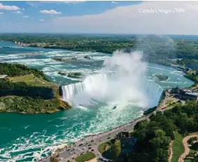  ??  ?? Canada’s Niagara Falls