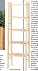  ??  ?? Vilto shelving unit, £55, Ikea (ikea.com)