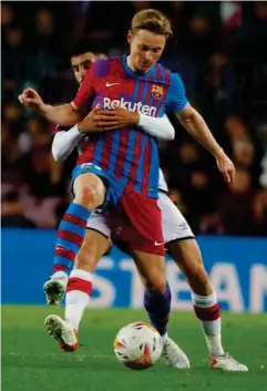  ?? FOTO: JOAN MONFORT/RITZAU SCANPIX ?? Frenkie de Jong er faerdig i FC Barcelona.