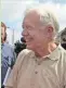  ?? JOHN BAZEMORE/ ASSOCIATED PRESS ?? Former President Jimmy Carter greets well wishers after a news conference in Plains, Ga., on Oct. 11, 2002, held to discuss Carter being awarded the Nobel Peace Prize.