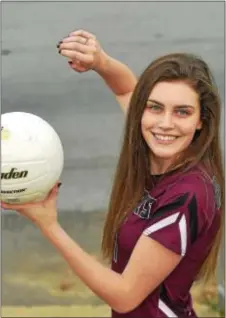  ?? PETE BANNAN — DIGITAL FIRST MEDIA ?? A year after putting away the state championsh­ip-clinching kill, Garnet Valley’s Erin Patterson became an all-purpose leader as a senior and grew to become the Daily Times Player of the Year.