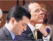  ?? ASSOCIATED PRESS ?? Dr. Scott Gottlieb, left, on Capitol Hill in Washington in 2009. A White House official says President Donald Trump is choosing Gottlieb to lead the FDA.