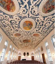  ?? Foto: Weizenegge­r ?? Der Kaisersaal im Kloster Wettenhaus­en ist einen Besuch wert – und eine willkom mene Pause auf der Radtour von Mindelheim nach Günzburg.