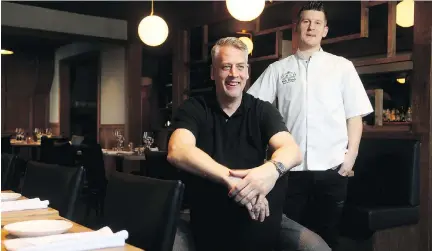  ?? PHOTOS: JULIE OLIVER ?? Owner Neil Gowe, left, and chef Nick Berolo are the pair behind Sur-Lie on Murray Street in the Byward Market.