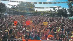  ?? GCBA ?? ZUMBA. Los fans siguieron al creador de esta gym, Beto Pérez.