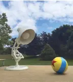  ??  ?? Outside the Steve Jobs Building, Luxo Jr. and Yellow Ball are part of the Pixar Animation Studios landscape.