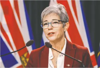  ??  ?? B.C. Finance Minister Selina Robinson says the province's speculatio­n and vacancy tax has put 18,000 new units into the rental market. Prior to the tax, the units “were acting as safety deposit boxes in the sky,” she says.