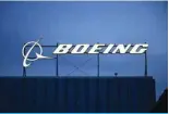 ?? ?? EL SEGUNDO, US: The Boeing Co logo is displayed outZPKL VM JVTWHU` VMÄJLZ ULHY 3VZ (UNLSLZ 0U[LYUH[PVUal Airport (LAX) in El Segundo, California. — AFP