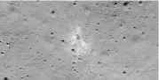  ?? (AFP) ?? This image released by NASA shows the Vikram lander impact point