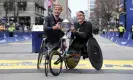  ?? ?? Marcel Hug and Eden Rainbow-Cooper took the men’s and women’s wheelchair titles. Photograph: Eric Canha/USA Today Sports