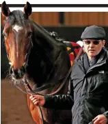  ?? PA ?? St Leger favourite: trainer Aidan O’Brien with Kew Gardens