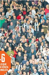  ?? ?? En una encuesta,
93% de los fanáticos del Newcastle estuvo de acuerdo con la venta del equipo inglés.