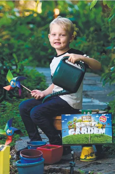  ??  ?? Jack Casey is all set to create his own ingredient­s with the My LIttle Seed Garden.