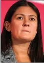  ??  ?? ROW: Labour leadership contender Lisa Nandy