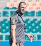  ??  ?? Australia coach Michael Cheika.