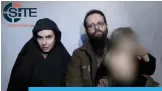  ??  ?? This undated still image from video shows hostage Caitlan Coleman of the US and her husband Joshua Boyle of Canada speaking to the camera holding their children in an undisclose­d location. —AFP