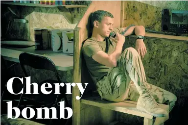  ??  ?? Tom Holland plays Cherry, a decorated US Army veteran who has served time to support his heroin addiction.