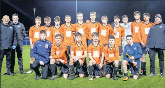  ??  ?? LRFC U18s narrowly lost in the County Cup final against Heather St John’s U18s Picture from Greg Rees at LRFC