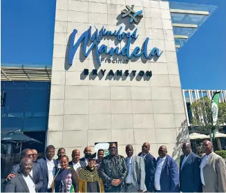  ?? ?? Nicolway Shopping Centre has been renamed after Winnie Madikizela-mandela on Friday by the center’s owners, Akani Properties