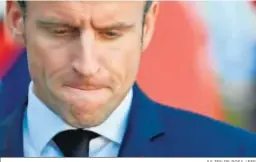  ?? JULIEN DE ROSA / EFE ?? Emmanuel Macron, ayer en El Elíseo.