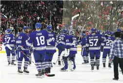  ?? Abelimages / Gett y Images ?? The Toronto Maple Leafs, coming off a miserable season,
infamously have not won a Stanley Cup since 1967.