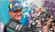  ??  ?? A champagne moment in Mexico helped Mitch Evans prove his world title potential in Formula E.