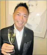  ??  ?? Nathan Fong, founding chair of the Dr. Peter Centre’s Passions Gala, organized the special dinner at Louis Vuitton’s flagship Vancouver store.