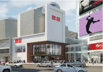  ?? ARTIST’S RENDERING ?? Uniqlo, a Japanese casual wear manufactur­er and retailer, will be opening at the Toronto Eaton Centre on Friday.