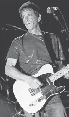  ??  ?? Lou Reed performs at Irving Plaza in New York in 2004.