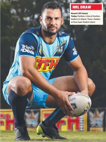  ??  ?? Ryan James, a likely NSW prospect this season, leads Gold Coast into battle against Canberra today