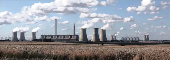  ??  ?? STEAM rises from the cooling towers of the Matla power station, a coal-fired power plant operated by Eskom in Mpumalanga.| SIPHIWE SIBEKO Reuters