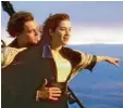  ?? Foto: 20th Century Fox, dpa ?? Legendäre Filmszene: Leonardo DiCaprio als Jack und Kate Winslet als Rose in „Titanic“.