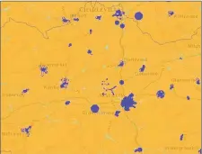  ??  ?? The broadband map identifies locations by colour.