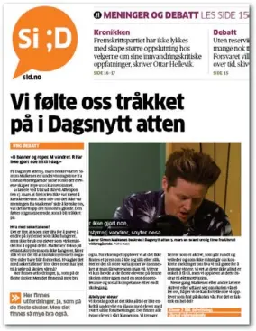  ??  ?? Det omdiskuter­te innlegget var signert «Klasse 3
IDA (idrettsfag), Ulsrud videregåen­de».