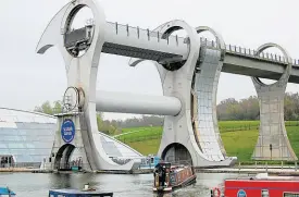  ?? ALL PHOTOS: JANET RICHARDSON ?? The Falkirk Wheel – the world’s first and only rotating boat lift.