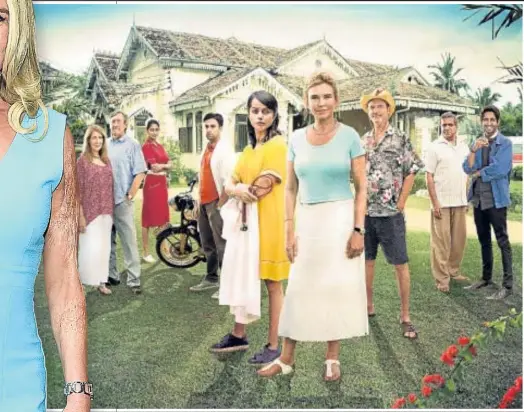  ??  ?? Karma chameleon: Amanda leads the cast of ITV’s feelgood hospital drama set in India.