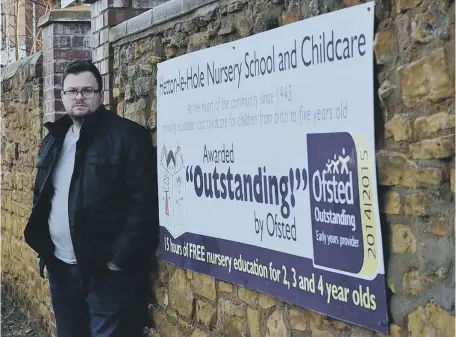  ??  ?? James Ovington is trying to raise awareness of the closure plans. Below, the nursery.