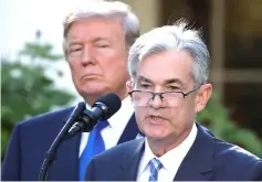  ??  ?? Policymake­rs have offered little reaction to Trump’s string of taunts, with Fed chairman Jerome Powell saying the political noise does not factor into their decisions. — Reuters photo