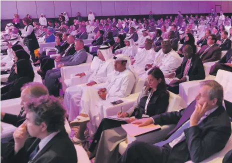  ?? Pawan Singh / The National ?? Up to 60 ambassador­s and 25 undersecre­taries from more than 100 countries are attending Diplocon, the Abu Dhabi Diplomacy Conference 2018 on the future of the profession, held yesterday and today at St Regis Saadiyat Island Resort