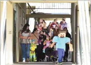  ?? RECORDER PHOTO BY CHIEKO HARA ?? Families enjoy visiting Alta Vista Elementary School to watch Halloween Parade Wednesday, Oct. 31, 2018.