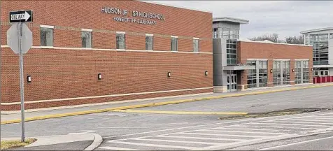  ?? Roger Hannigan Gilson / Times Union ?? Parents say fights at Hudson Junior/Senior High School have soared dramatical­ly since school reopened after the pandemic.